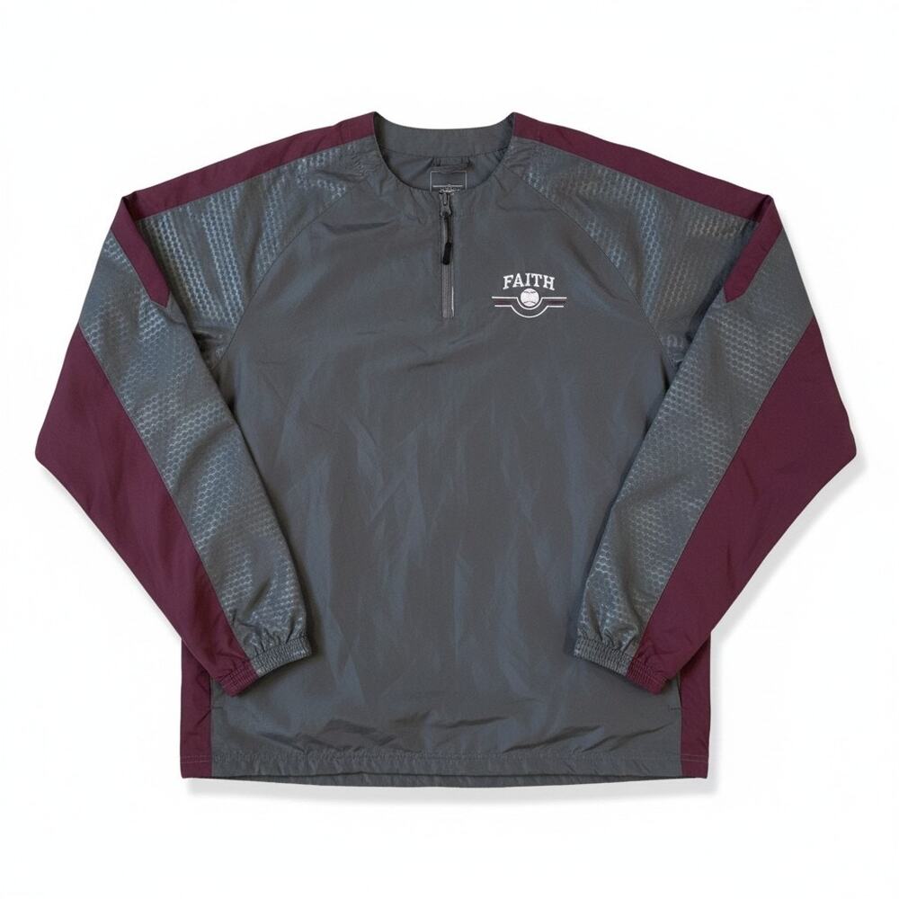 Holloway Mens Bionic Quarter Zip Pullover Gray Size Medium Sportswear Activewear